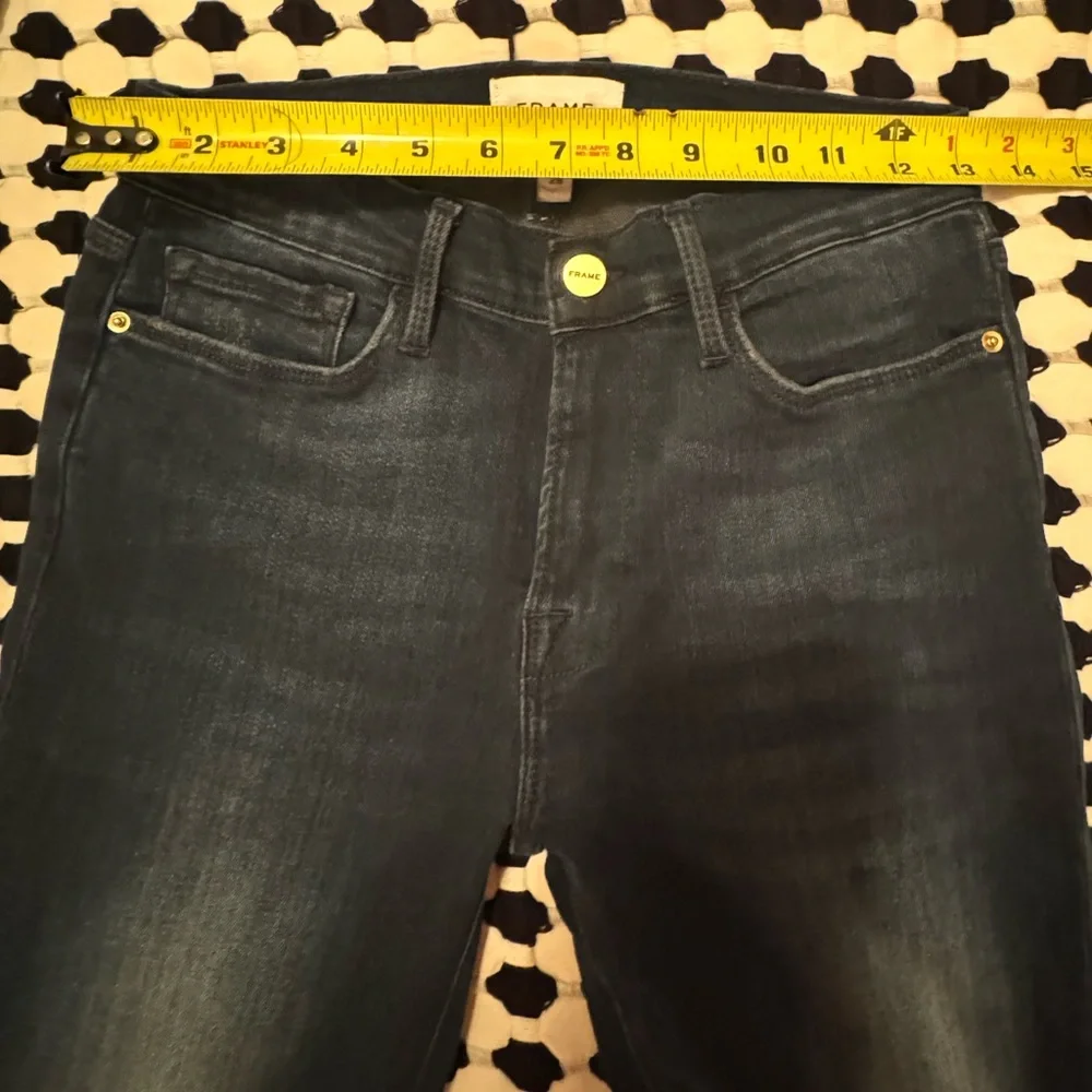 Frame Denim Midnight Le Skinny de Jeanne Skinny - Picture 9 of 15